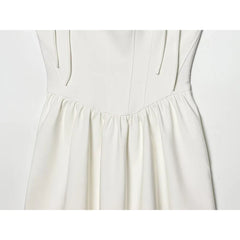 Trendy White Corset Style Dresses