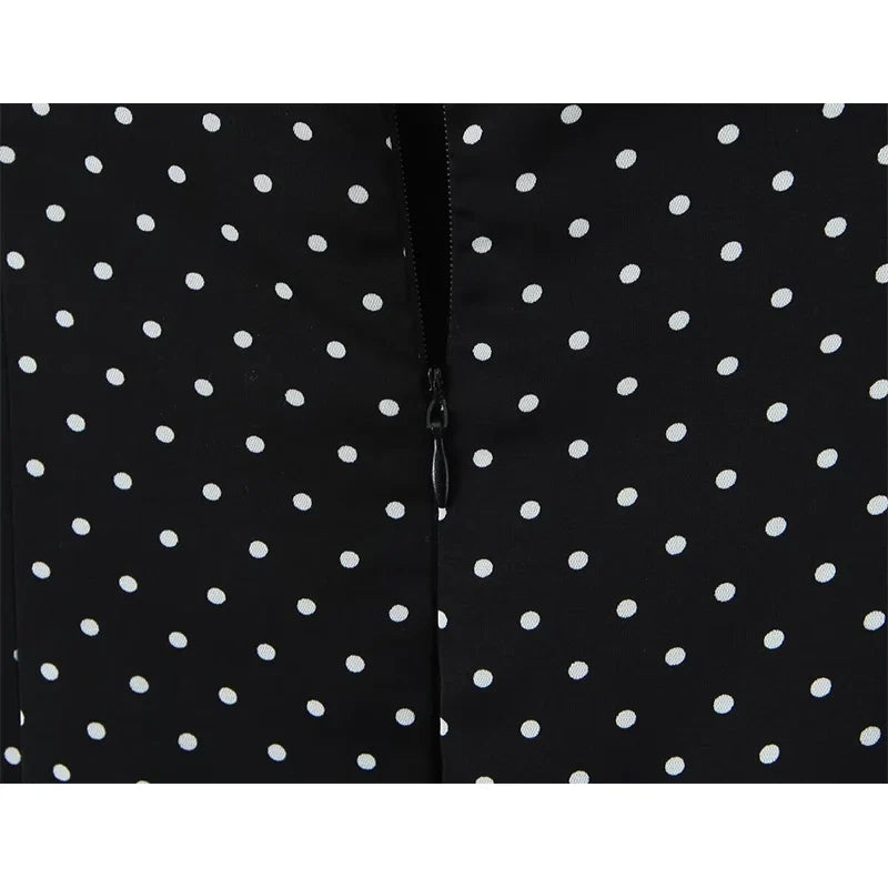 Spice Girls Lace Patchwork Polka Dot Halter Sexy Dresses