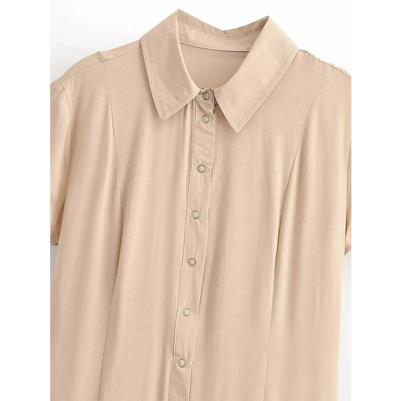 Summer Button Down Shirt Dresses