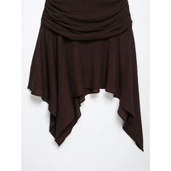 Brown Halter Mini Dresses