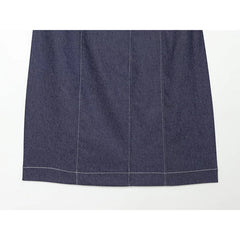 Minimalist Chinese Style Denim Dresses