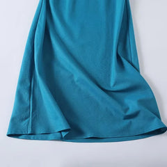 Casual Minimalist Vacation Style Linen Sling Dresses