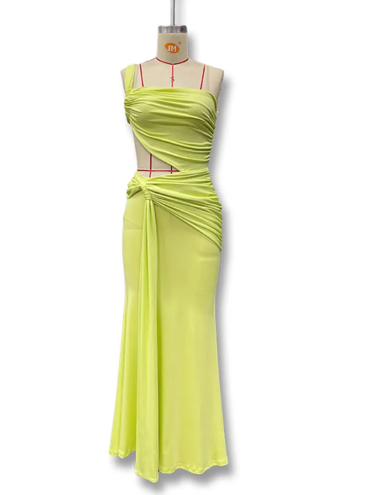 Temperament One Shoulder Backless Strapless Dresses
