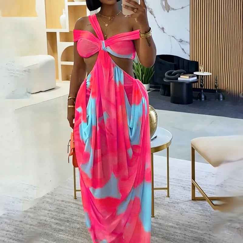 Lady Casual Backless Bohemian Dresses
