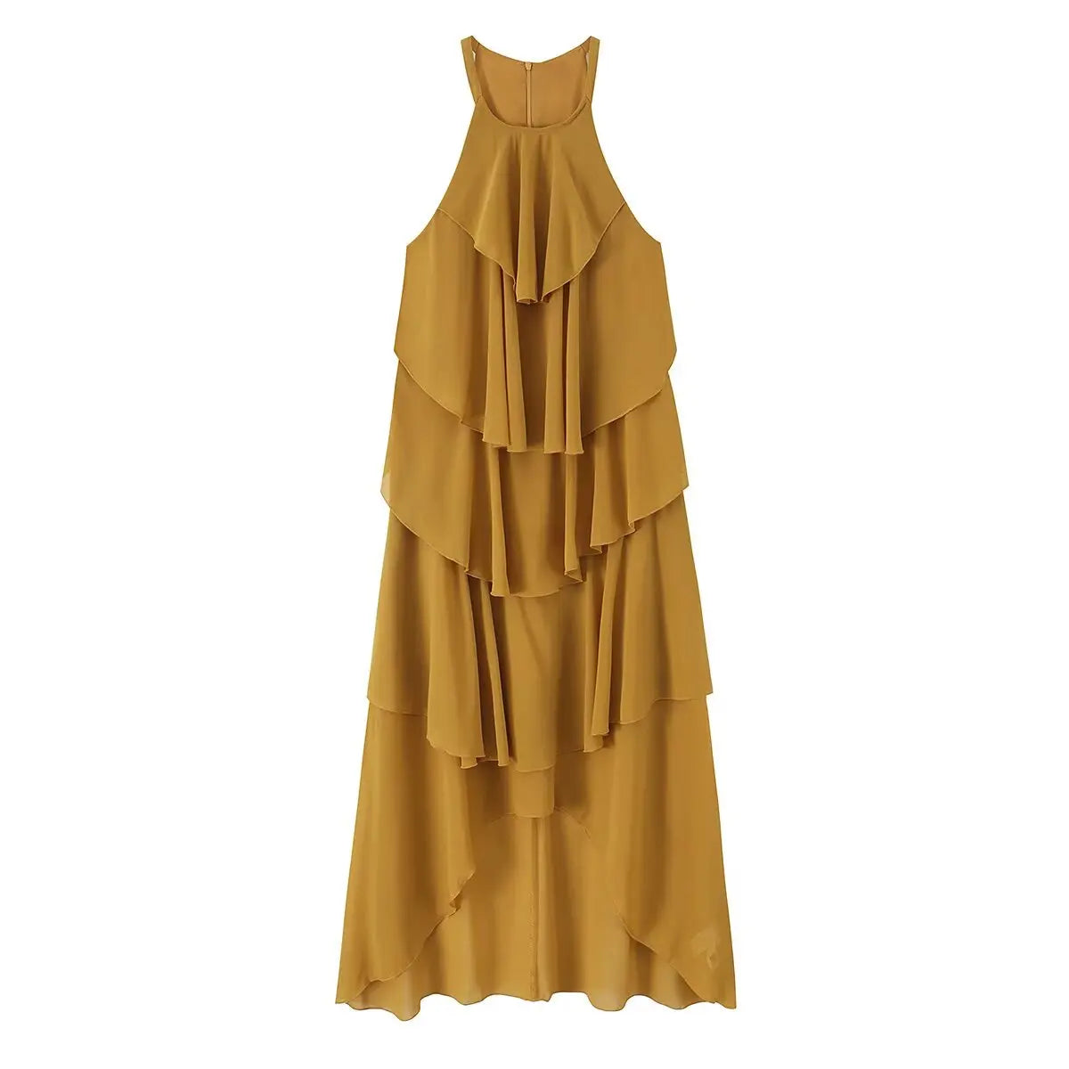 Halter Tiered Cake Dresses