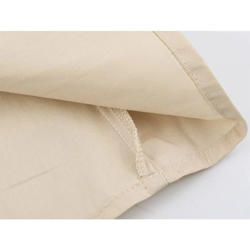 Khaki Midi Shirt Dresses