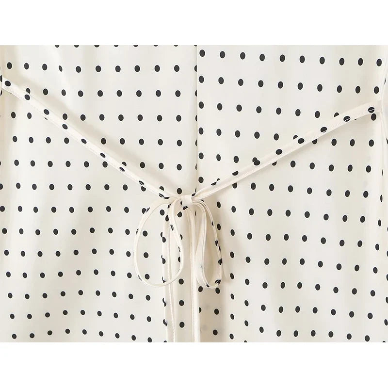 Sexy Spaghetti Straps Polka Dot Dresses