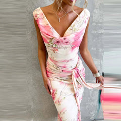 Sweet Casual Sleeveless Slim Fit Holiday Dresses