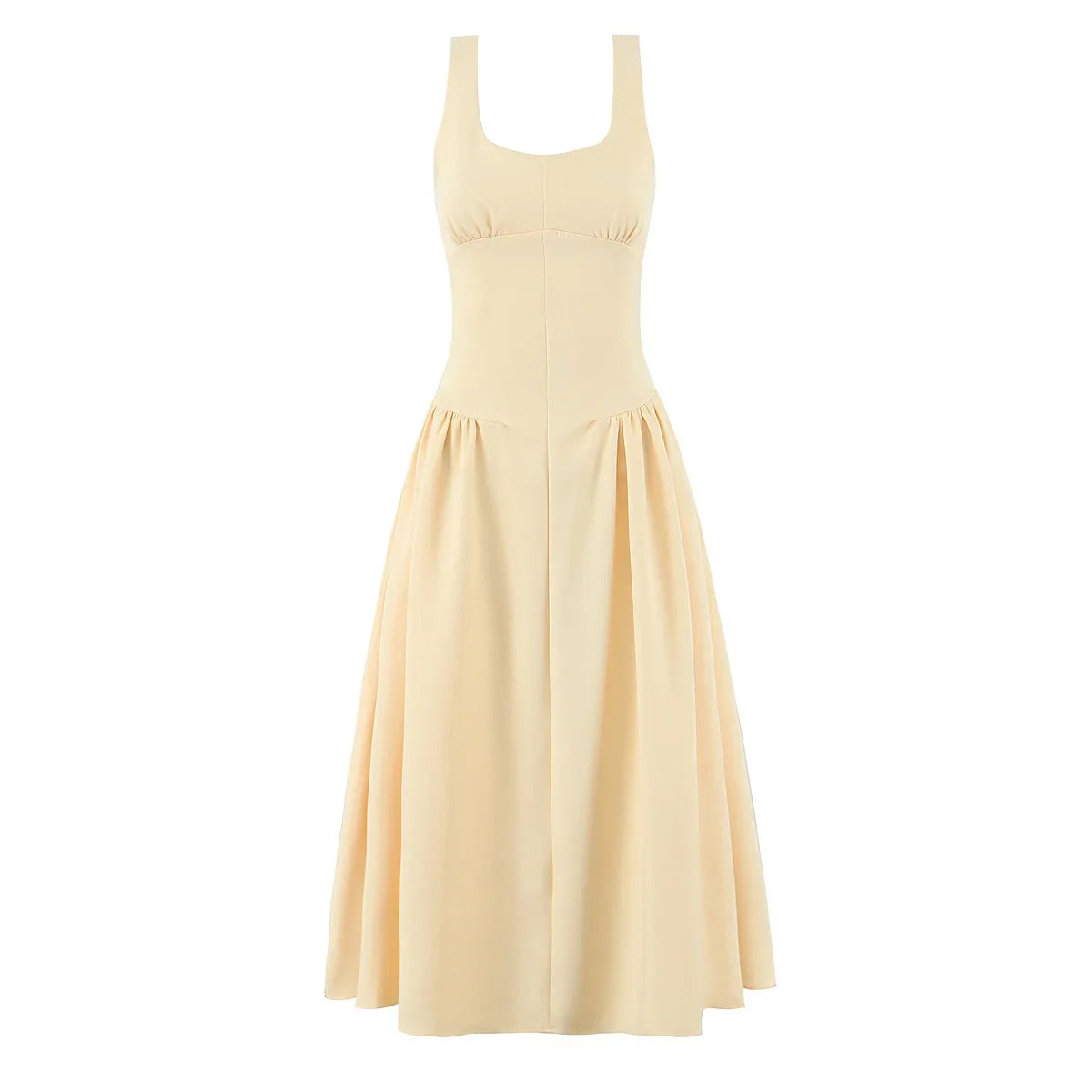 Yellow Sexy Elegant Tank Dresses