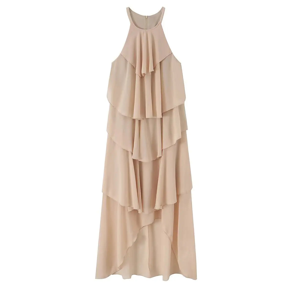 Halter Tiered Cake Dresses