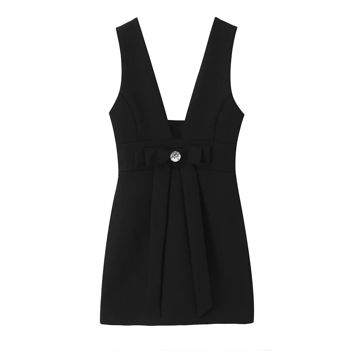 Sexy Backless Elegant Black Tank Mini Dresses