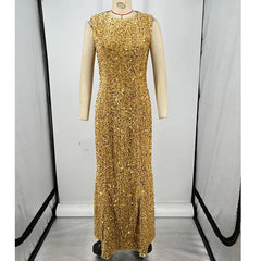 Sequin Velvet Long Dresses