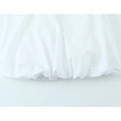 Summer Ruffle O Neck Sleeveless A-line Mini White Dresses Sexy Casual Vestidos