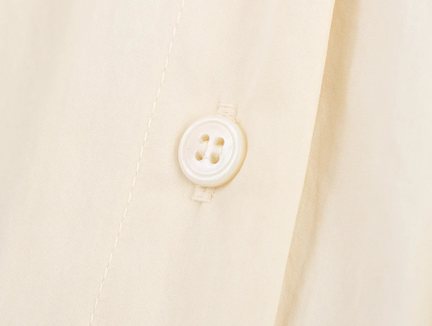 Ivory Puff-Sleeve Shirt Dresses