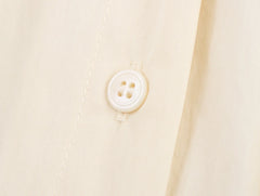 Ivory Puff-Sleeve Shirt Dresses