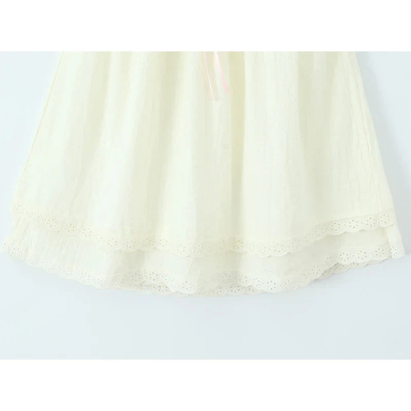 Sexy Backless Lace Up Casual Summer Dresses Elegant High Waist A-line Mini Dresses