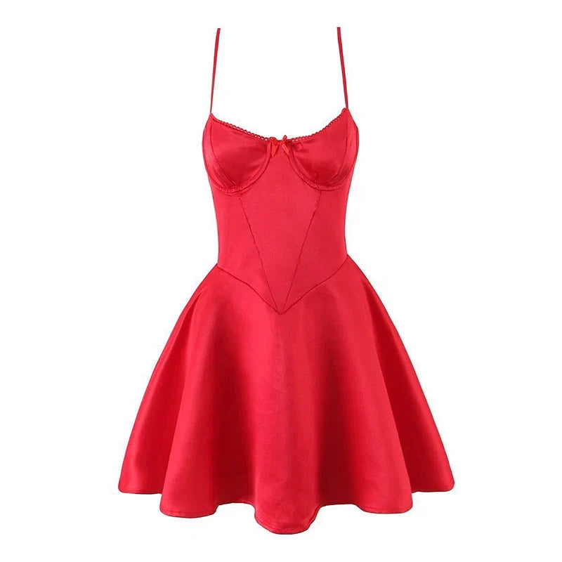 Sexy Spaghetti Straps Evening Party Mini Dresses
