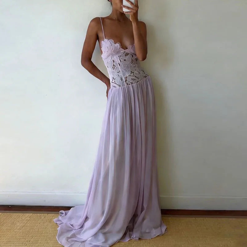 Lace Patchwork Camisole Summer Dresses