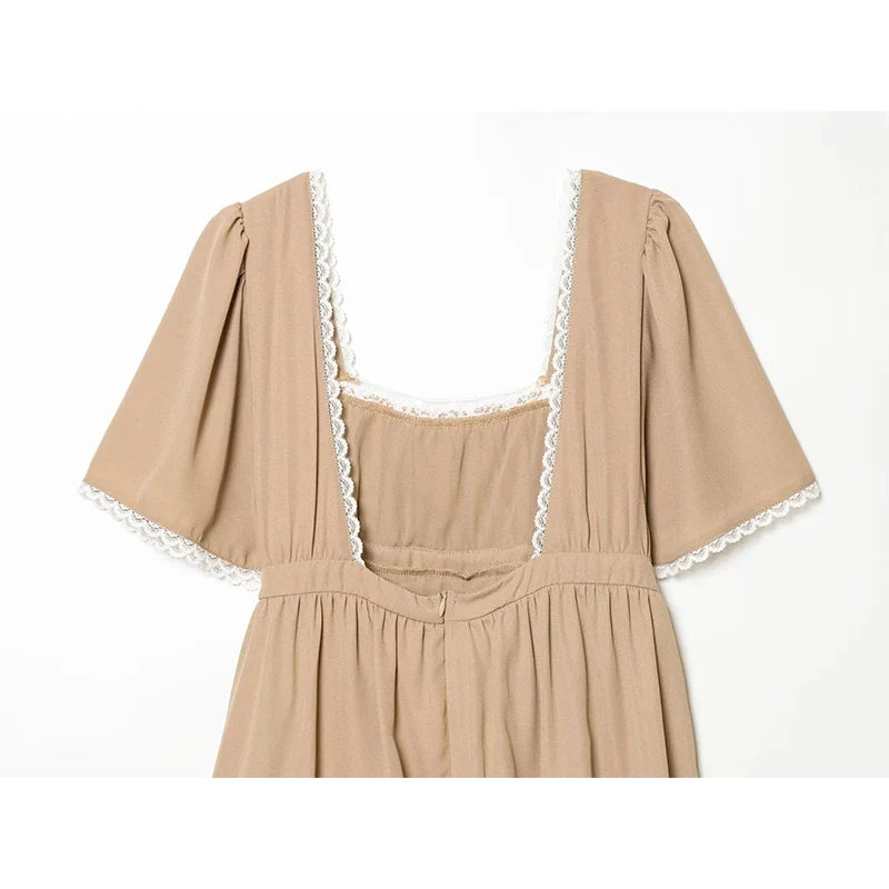 Lace Patchwork Short Dresses