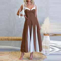 Summer Sleeveless Low-cut Halter Vacation Dresses