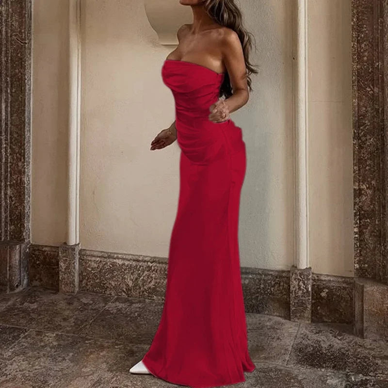 Solid Color Long Dresses