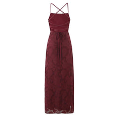Bandage Back Backless Sexy Maxi Dresses