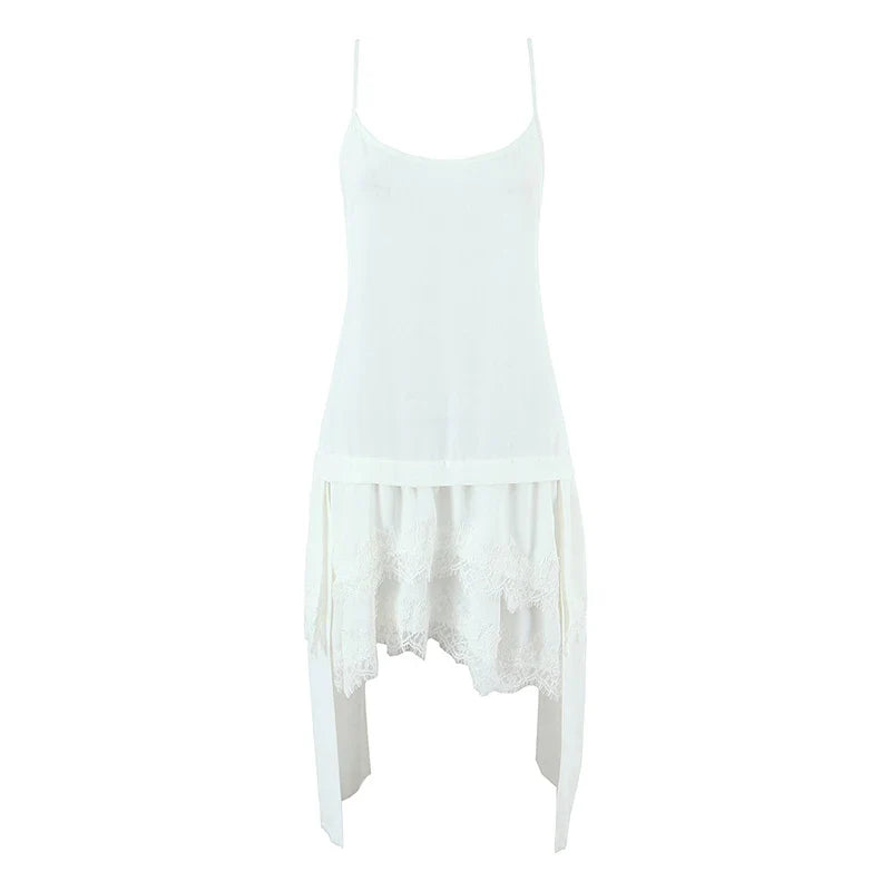 Design Irregular Hem Sling Dresses