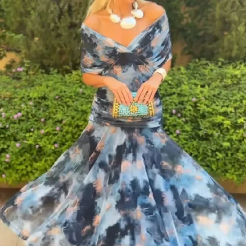 Spring Summer Short Sleeved Party Dresses