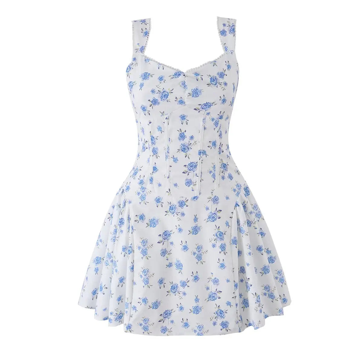 European And American Sexy Fashionable Sweet Floral Slim Sling Dresses