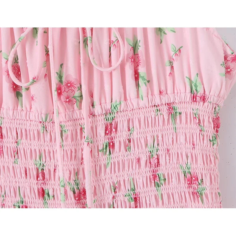 Pretty Girls Floral Print Midi Dresses