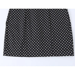 Patchwork Polka Dot Spaghetti Strap Mini Dresses