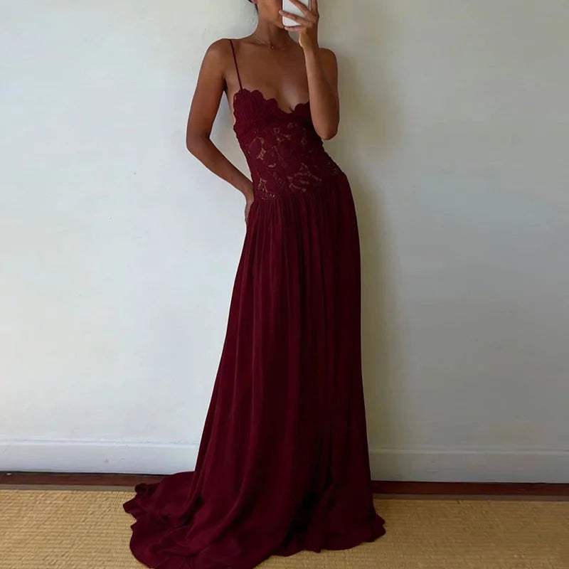 Lace Patchwork Camisole Summer Dresses