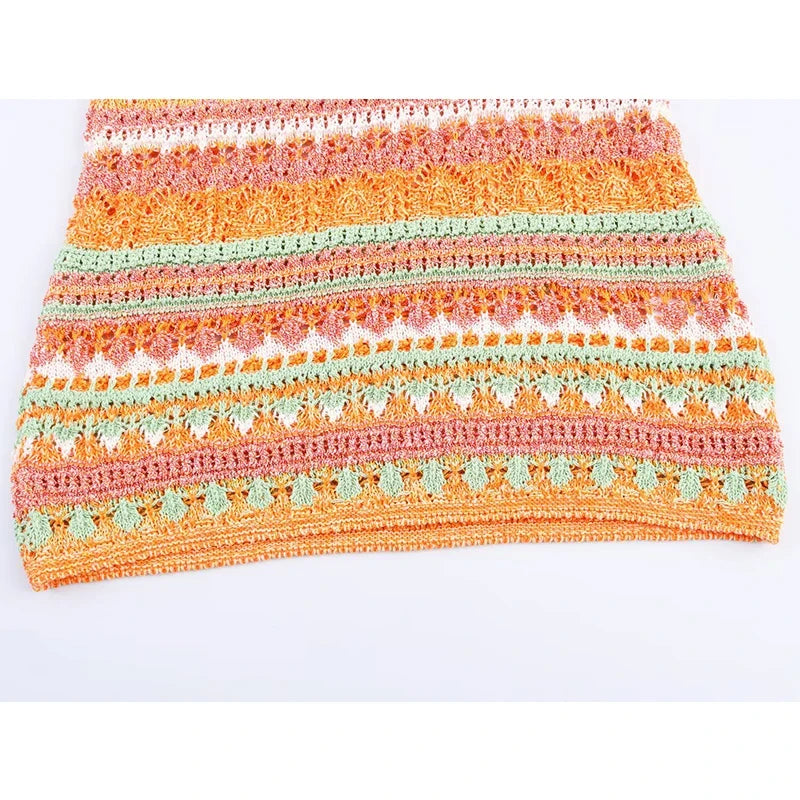 Sexy Spaghetti Straps Knitted Mini Dresses