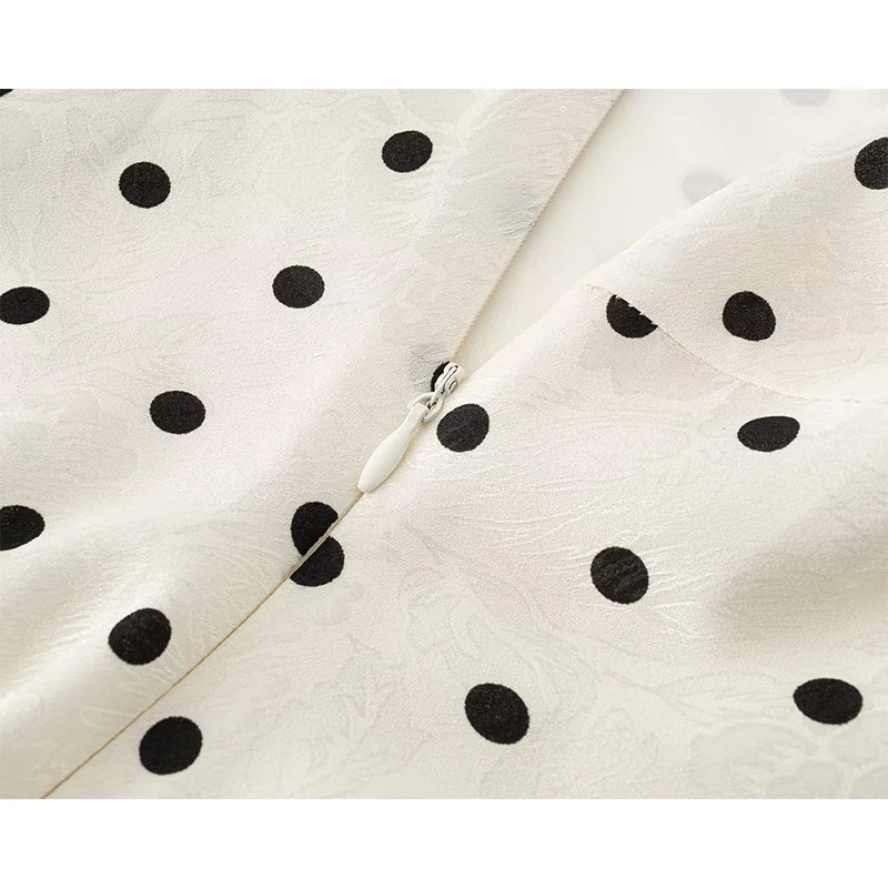 Vintage French Style Polka Dot Dresses