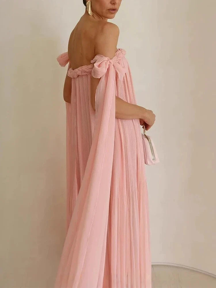 Solid Color Vacation Maxi Dresses