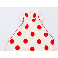 Polka Dot Halter Maxi Dresses Sexy Sleeveless Backless Bodycon Flowy Beach Vacation Summer Dress