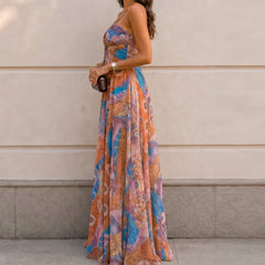 Bohemian Style Camisole Summer Long Dresses