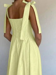 Yellow Strap Dresses