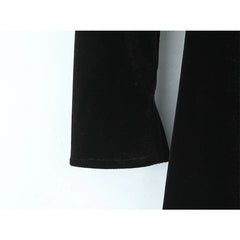 Stand Collar Velvet Vintage Dresses