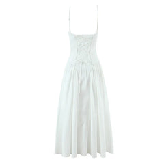 Sexy Spaghetti Straps Elegant White Dresses