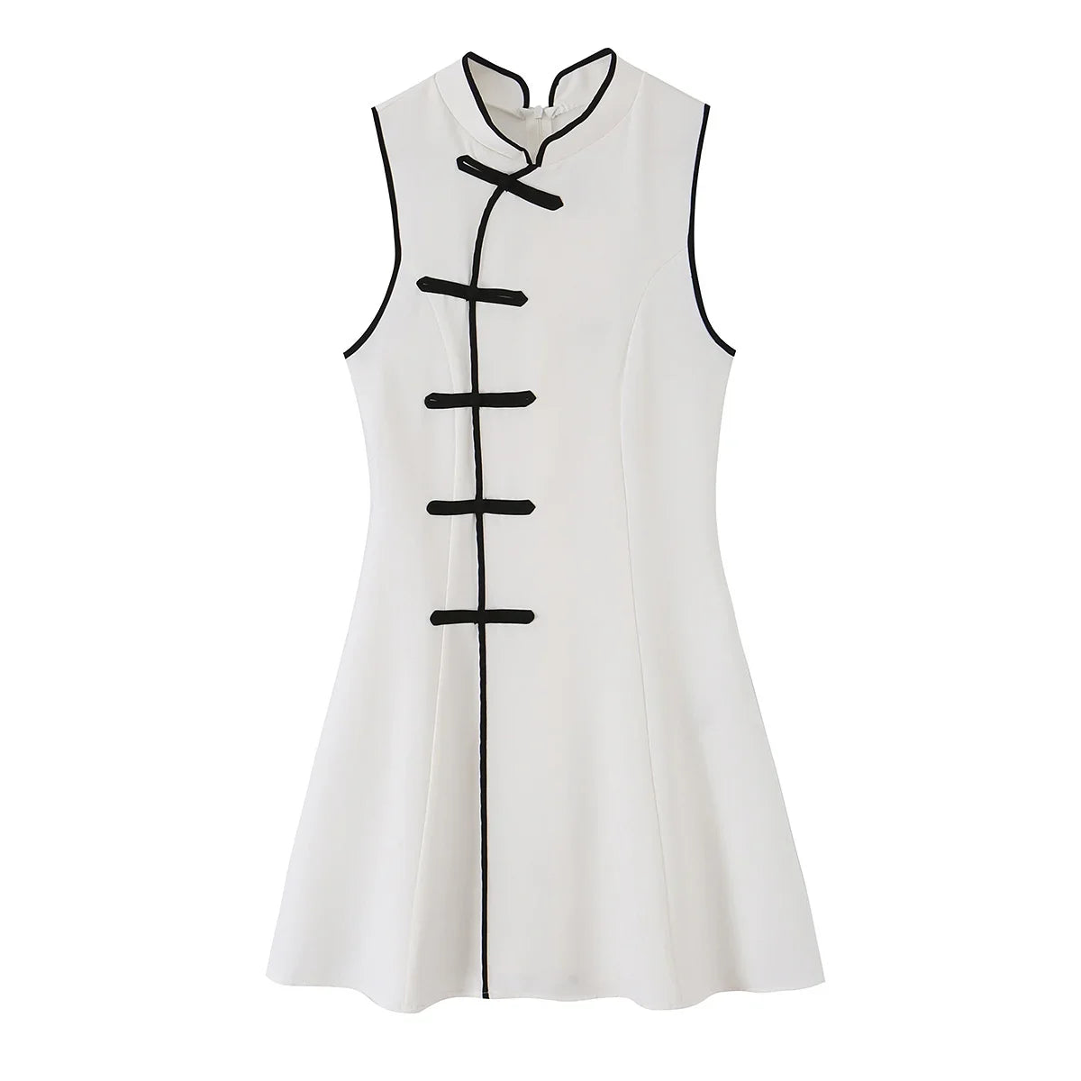 Summer Chinese Qipao Style Mini Dresses