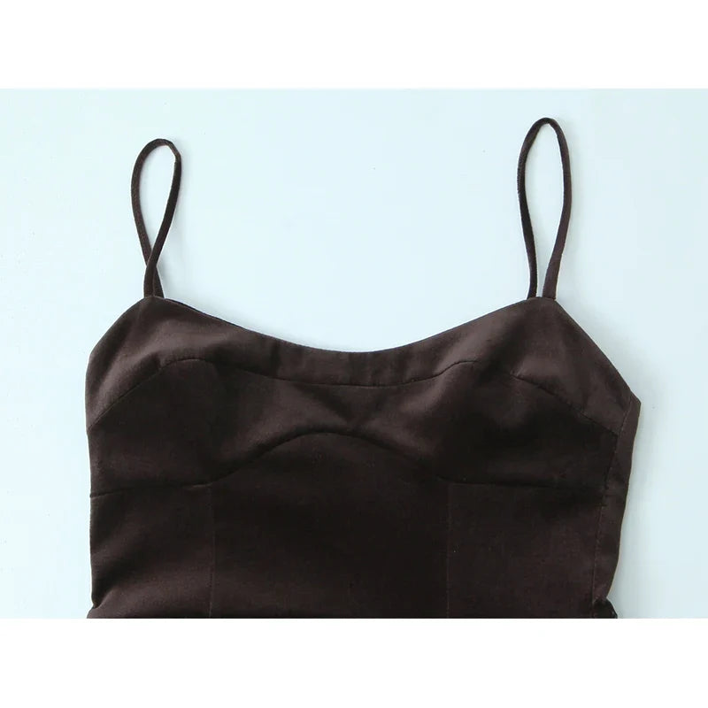 Thin Straps O Neck A-line Short Dresses