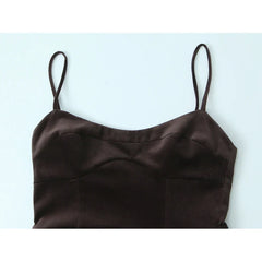 Thin Straps O Neck A-line Short Dresses