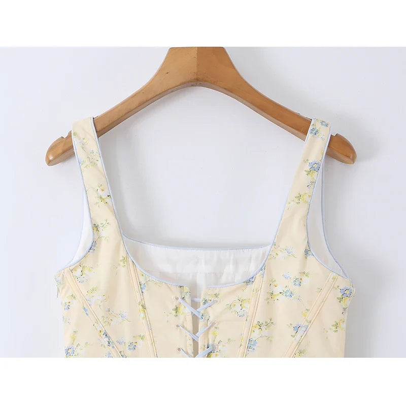 Summer Floral Print Midi Dresses