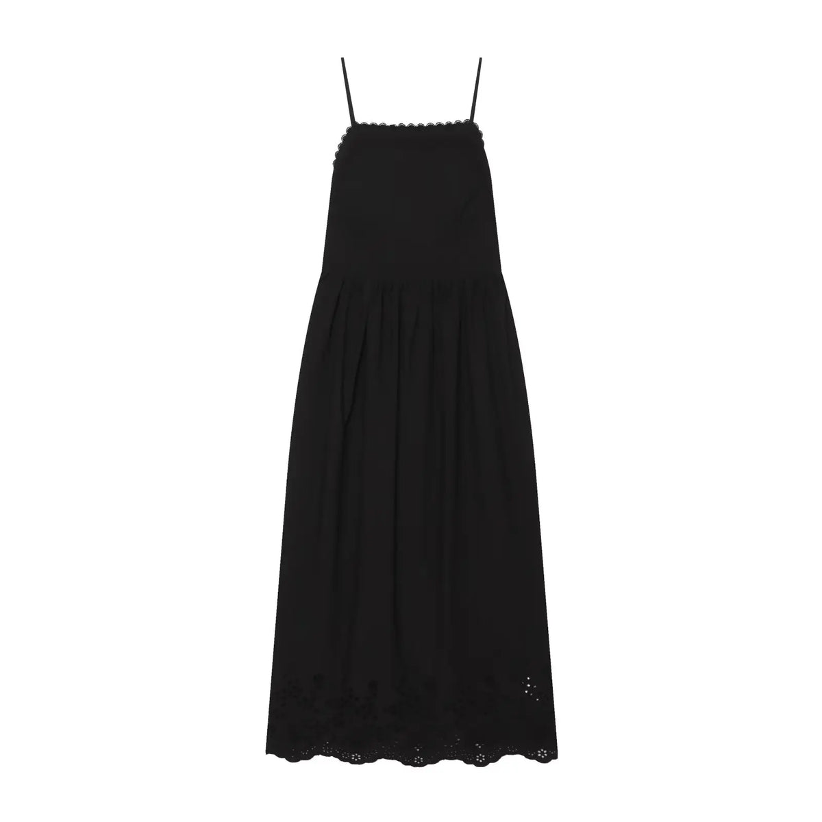 Hollow Out Embroidery Midi Dresses