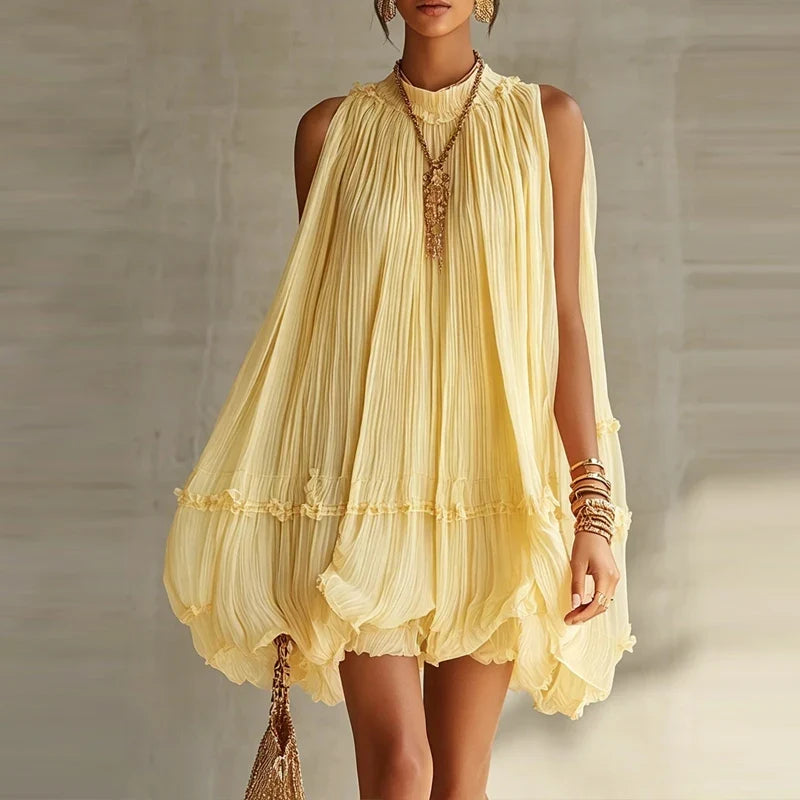 French Style Lace Off Shoulder Chiffon Short Dresses