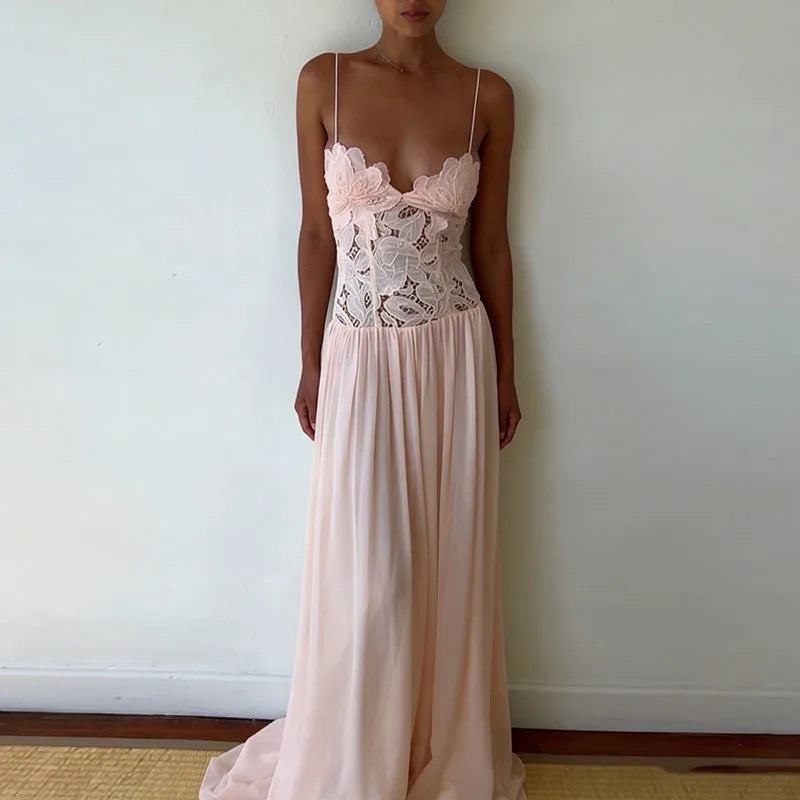 Lace Patchwork Camisole Summer Dresses