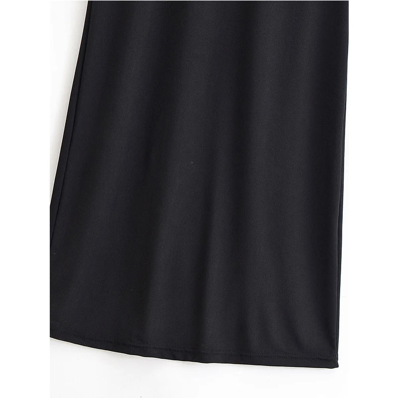 Black Lace Patchowrk Slip Long Dresses