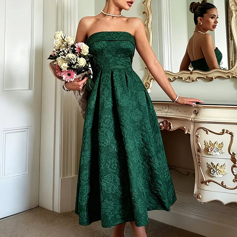 Elegant Backless Long Dresses