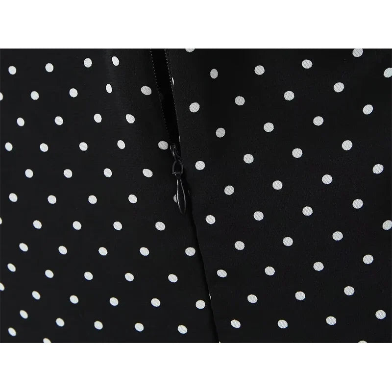 Sexy Off Shoulder Polka Dot Mini Dresses For Short Sleeve A-line Summer Holiday Party Dresses